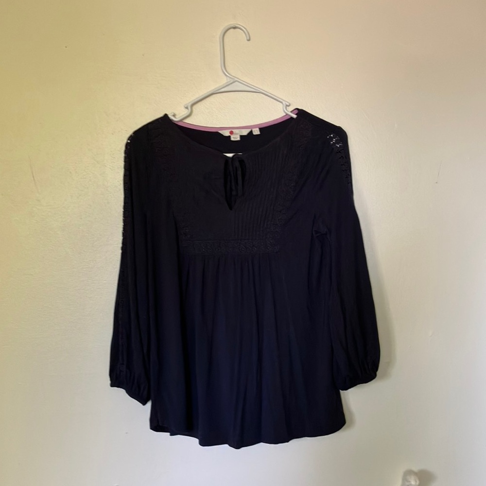 Boden Blue Long Sleeve Blouse